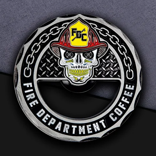 Fire Department Coffee Custom Coins