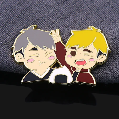 Cartoon Boy Enamel Pins