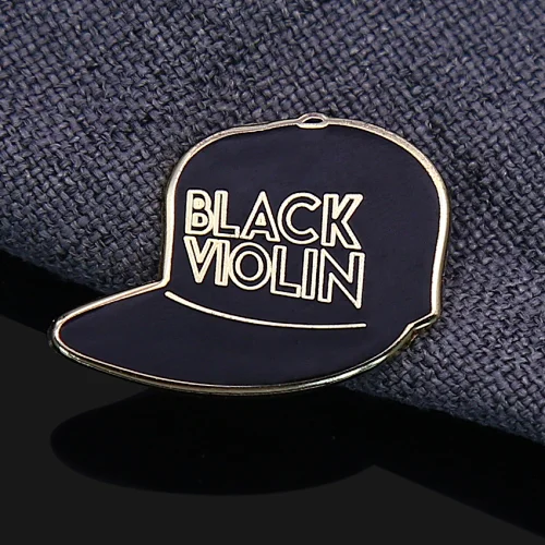 Black Hat Enamel Pins
