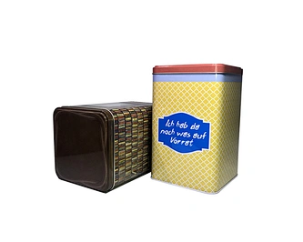 批發方形食品級咖啡鐵盒定制茶咖啡鐵罐套裝
