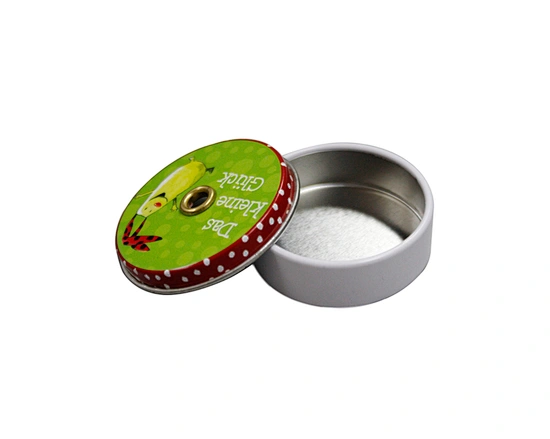 Get your hands on these high-quality mini candy tin boxes that come in a round shape! They are perfect for recycling and can also be used as round tea tins cans!