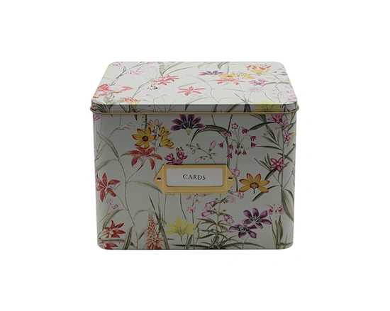 Keep Your Gifts And Cards Safe In These High-Quality Square Tin Containers With Lids.