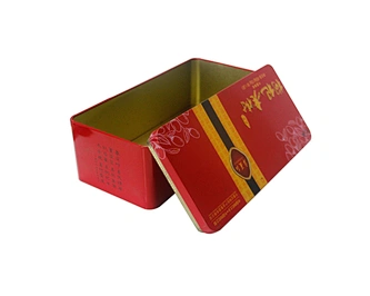 China Manufacture Wholesale Packaging Metal Tin Box Gift Metal Rectangular Tin Containers
