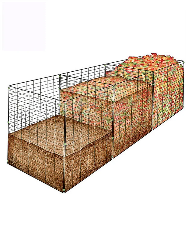 leaves wire compost bin