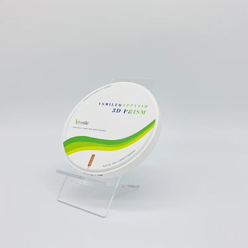 Vsmile 98mm Dental Prism Disc 3d about zircon  For Aesthetic Crown 12 Units long bridge with Open CADCAM System