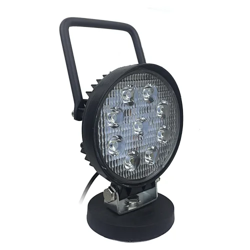 Portable Handheld LED Work Flood Light 27W 4 inch cigarette Plug for working