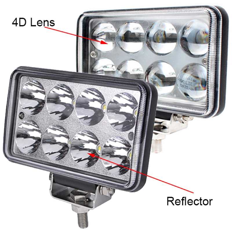 Truck LED Work Light 24W 4x5 Inch