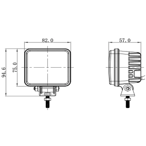 Truck LED Work Light 18W 3x4 Inch