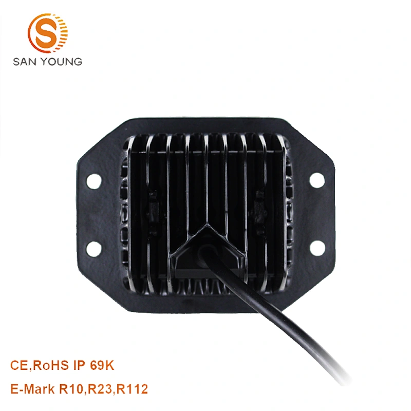 4 inch led work lamp light R10 R23 Emark approved Rectangle Tractors 24W Forklifts LED pod lights for mini cooper work light