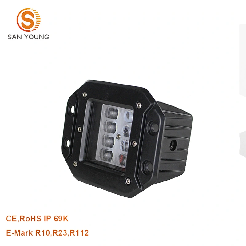 4 inch led work lamp light R10 R23 Emark approved Rectangle Tractors 24W Forklifts LED pod lights for mini cooper work light