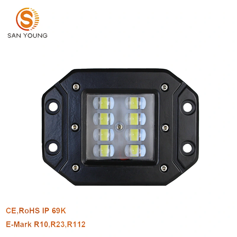 4 inch led work lamp light R10 R23 Emark approved Rectangle Tractors 24W Forklifts LED pod lights for mini cooper work light