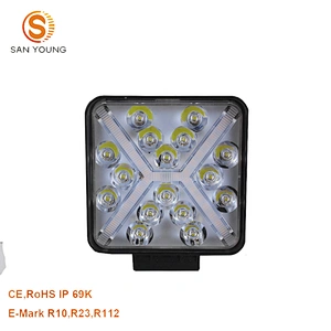 New Trend 138w led work light with "X"  DRL flash light square 12V 24V led work light