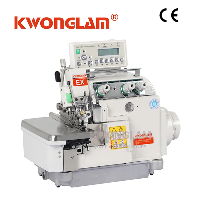 EX-5204D-EUT COMPUTERIZED 3 THREAD OVERLOCK SEWING MACHINE WITH AUTO TRIMMER