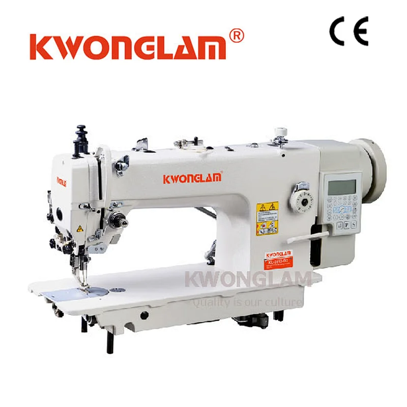 KL-0303-D4,High-speed direct drive top and button feed lockstitch sewing machine with auto trimmer(for middle or thick materials)