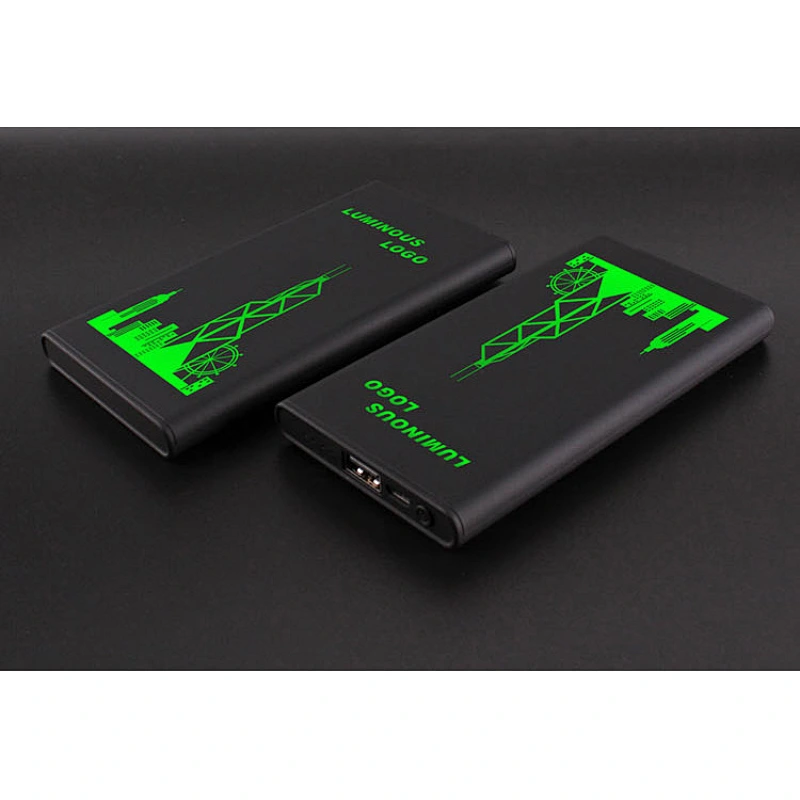 Banque de puissance de logo lumineux de couleur changeante de 5000mAh