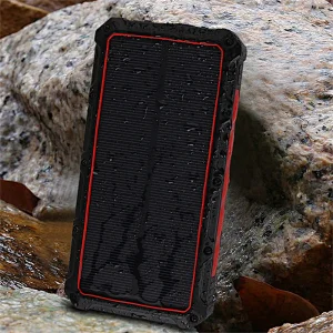 Rugged Wireless Charging Solar Power Bank 16000mAh