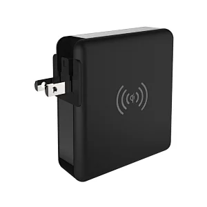 Worlwide Travel Charger with 8000mAh Power Bank and Wireless Charger 3-in-1