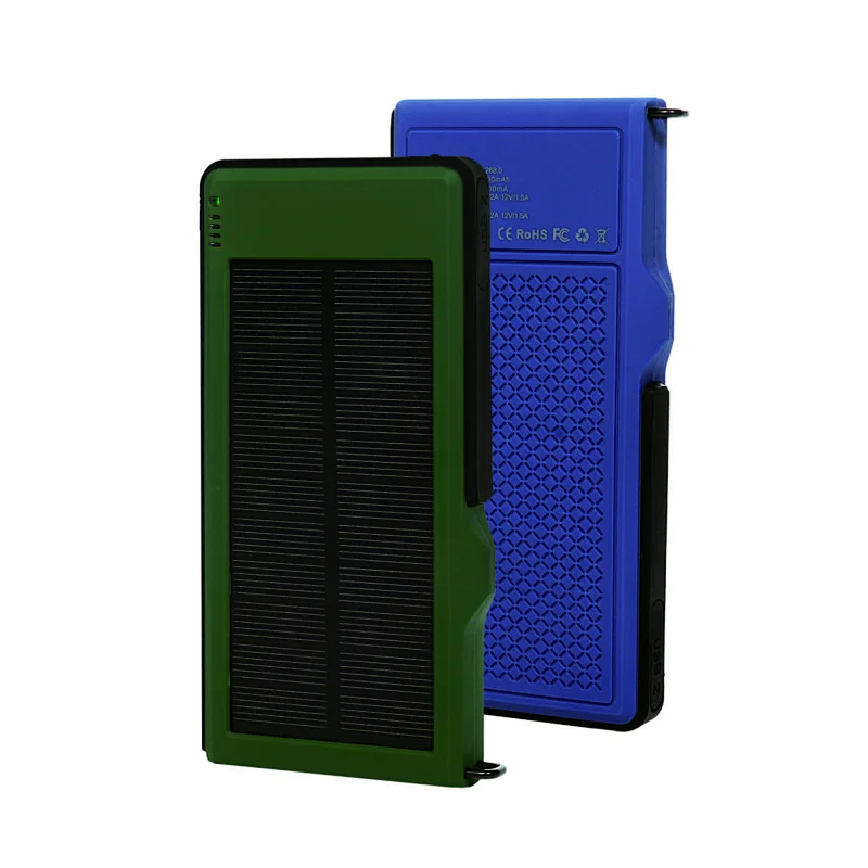QC3.0 Fast Charging 10000mAh Solar Power Bank