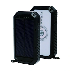 Banco de energía solar al aire libre de 20000 mAh con luces LED