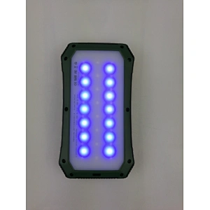 LEDキャンプライト付き10000mAhソーラーパワーバンク