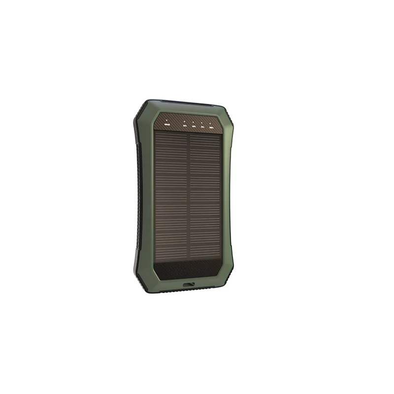10000mAh Solar Power Bank with LED Camping Lights