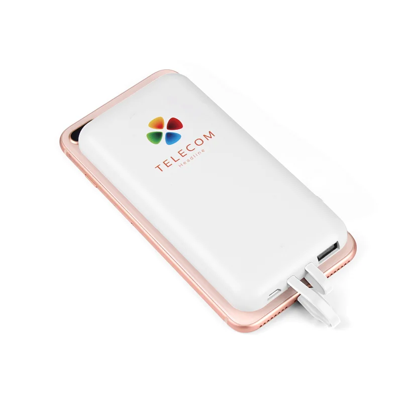 Luminous Wireless Power Bank with Suction Cups and Charging Cable