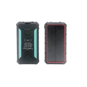 Rugged Wireless Charging Solar Power Bank 16000mAh