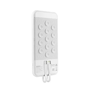 Luminous Wireless Power Bank with Suction Cups and Charging Cable