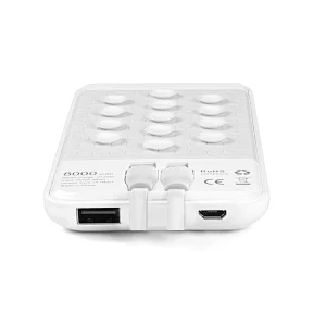 Luminous Wireless Power Bank with Suction Cups and Charging Cable