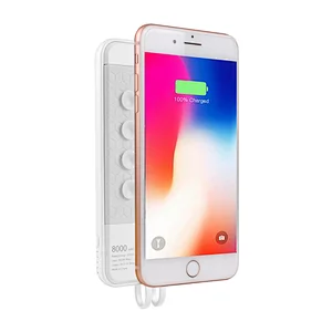 Luminous Wireless Power Bank with Suction Cups and Charging Cable