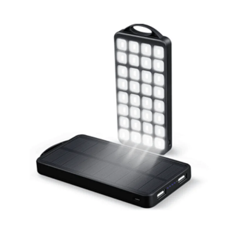 8000mAh Solar Power Bank with 32 Units LED Lights
