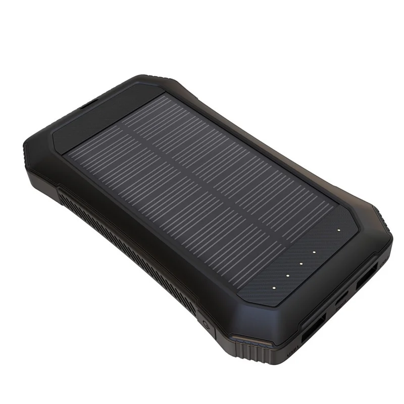 10000mAh Solar Power Bank with LED Camping Lights
