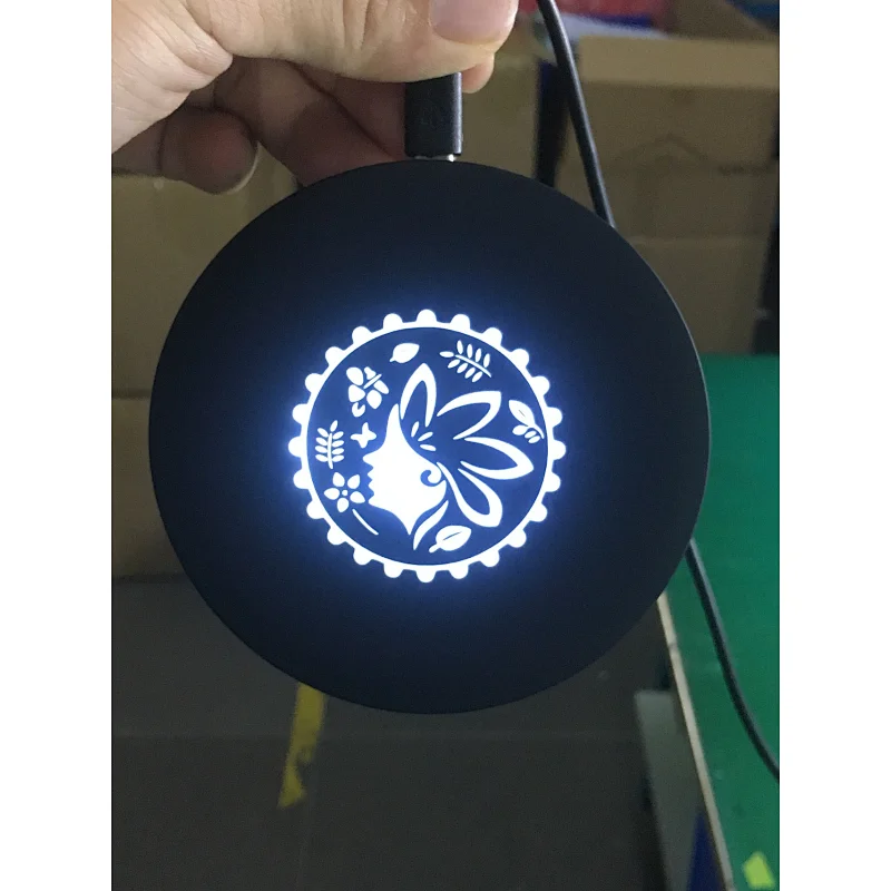 Customize Luminous Logo Fast Wireless Charging Pad