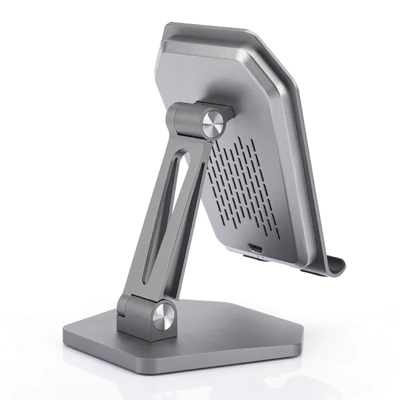 Metal Base Dual Coils Fast Wireless Charging Stand