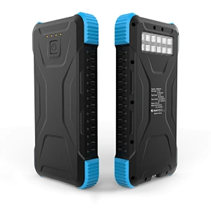 Banco de energía resistente al aire libre de carga rápida IP66 20000mAh con antorcha