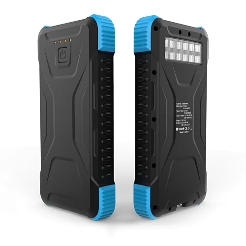Rugged IP66 20000mAh Quick Charge Outdoor Power Bank with Torch