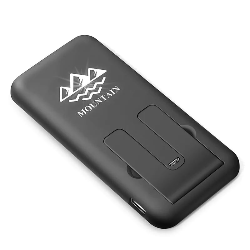 6000mAh Luminous Wireless Power Bank with Suction Cups and Phone Stand