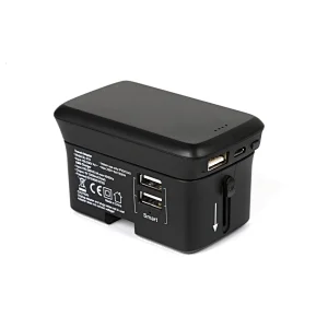 Worldwide travel adapter with detachable power bank