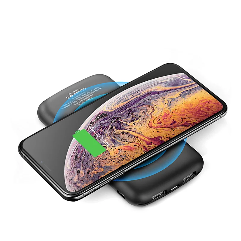 8000mAh Luminous Power Bank with Wireless Charge
