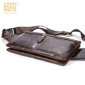 Manufacturers customized new best selling products cowhide leather waist bag
