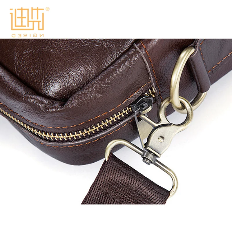 Wholesale customized high capacity cowhide leather durable men leather briefcase