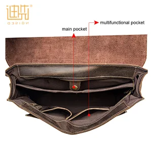 China customized hot fashion personalized design large crossbody leather messenger bag