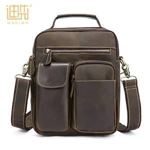 New trendy beautiful handmade cowhide leather adjustable crossbody shoulder bag