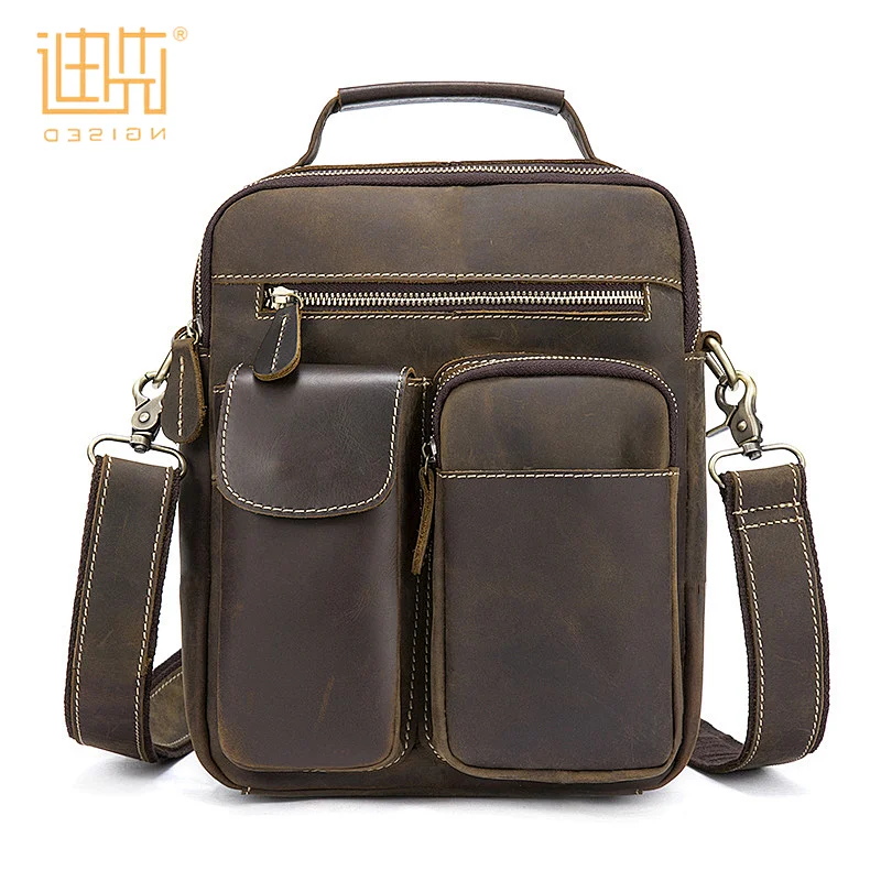 New trendy beautiful handmade cowhide leather adjustable crossbody shoulder bag