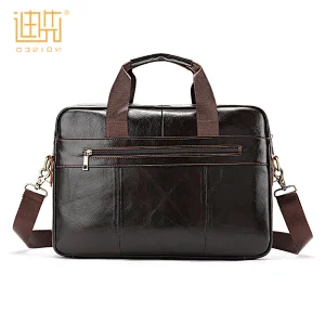 Best price brand new popular high quality laptop bag genuine cowhide leather briefcase