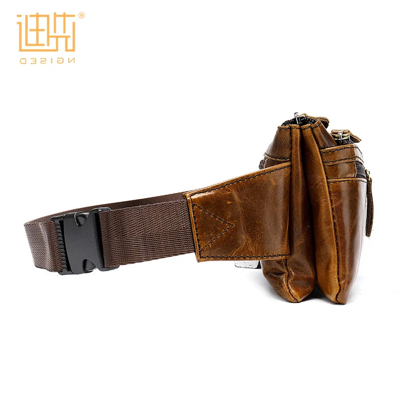 Manufacturers customized new best selling products cowhide leather waist bag