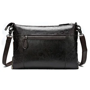 Custom high quality creative spliced leather crossbody handbag for women