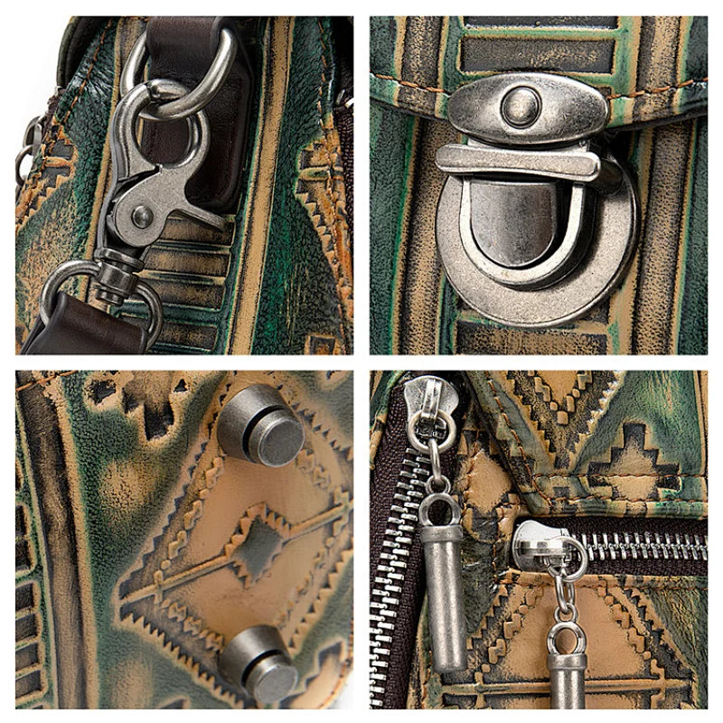 Online shopping detachable shoulder strap embossing retro luxury women crossbody bag