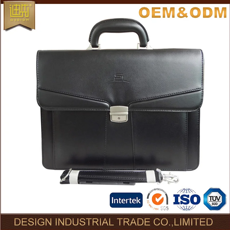 Bag manufacture Pu leather men messenger leather briefcase for business trip for office