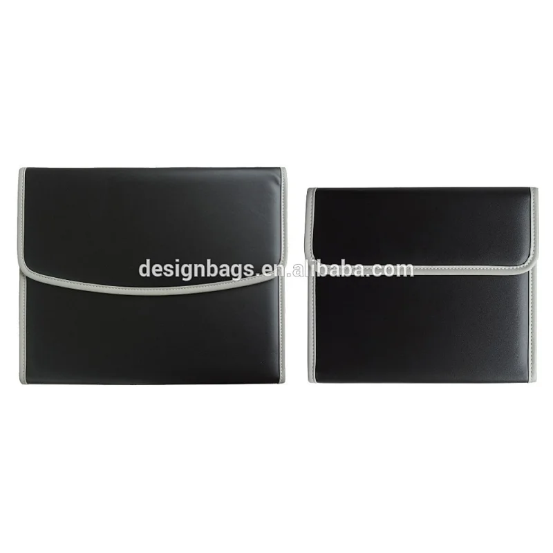 Expanding travel document organizer file folder with magnetic snap button